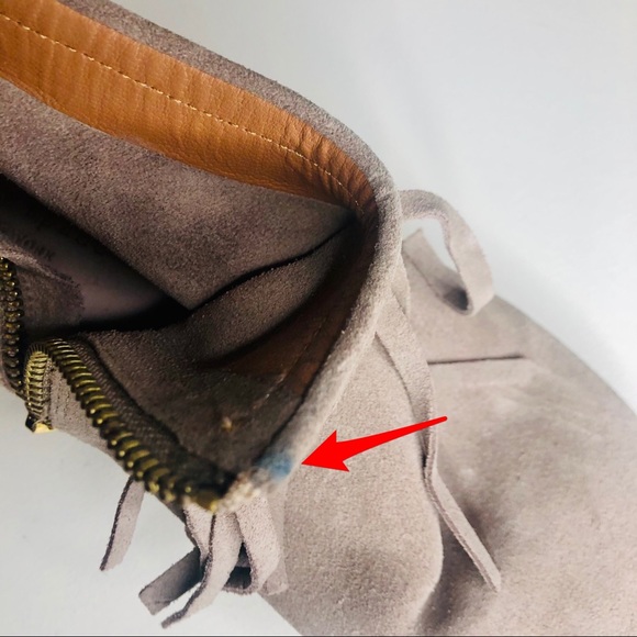 KATE SPADE BETSIE FRINGE BOOTIES SZ8 - Picture 9 of 11